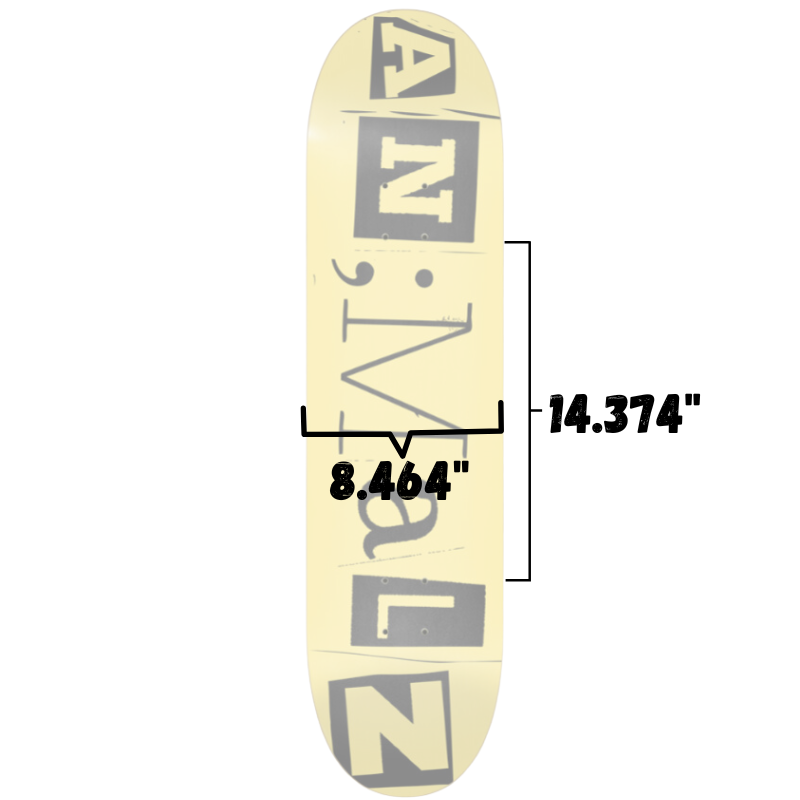 8.5" Black and Yellow Main Logo Deck